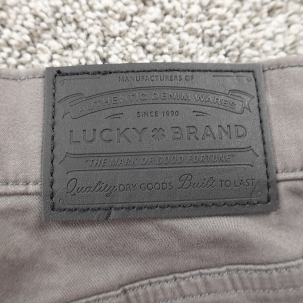 NEW Lucky Brand Jeans Mens 30X30 Gray Denim Pants 223 Straight Stretch Preppy - Picture 15 of 16